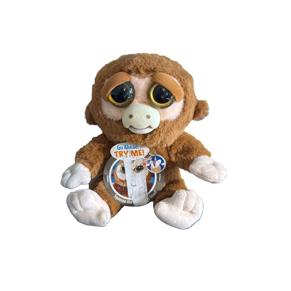 Feisty Pets Grandmaster Funk Plush Stuffed Monkey Turns Feisty with a Squeeze